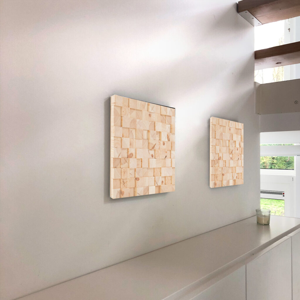 Tableaux décos "Jorasse", une création en bois signée Marcel & Eugène