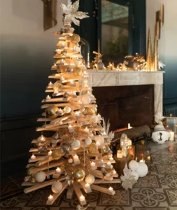 sapin de Noël en bois 160 cm woody® - Le best-seller made in France au design incontournable, signé Marcel & Eugène