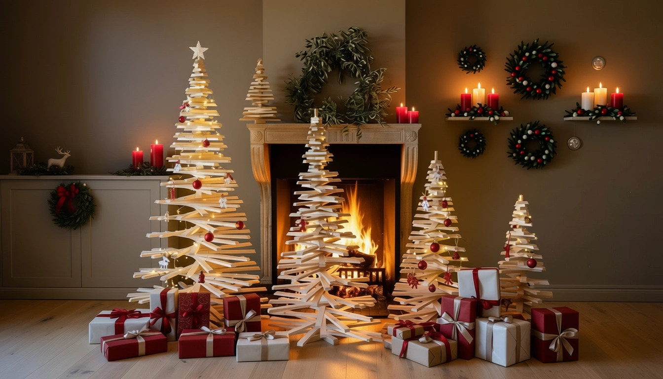 sapin en bois près de Lyon : achetez votre sapin Woody directement à l'atelier Marce & Eugène, à Reyrieux. Acheter sur place, en plus de rencontrer notre équipe c’est également bénéficier de conseils adaptés à votre usage : choisir la bonne taille selon votre intérieur, votre vitrine ou votre espace professionnel